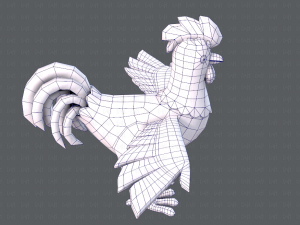 chicken cartoon basev02 3D Модель