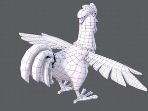 chicken cartoon basev02 3D Model