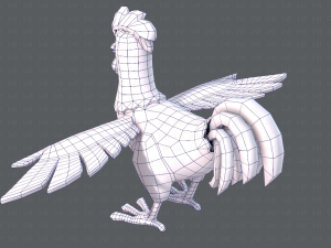 chicken cartoon basev02 3D Модель