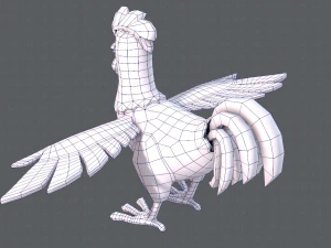 chicken cartoon basev02 3D Model