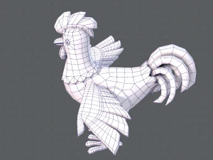 chicken cartoon basev02 3D Model