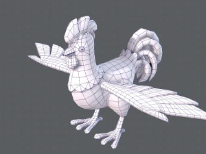 chicken cartoon basev02 3D Model