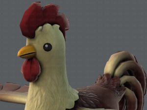 chicken cartoon basev02 3D Модель