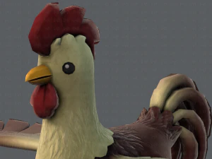chicken cartoon basev02 3D Model