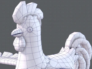 chicken cartoon basev02 3D Model