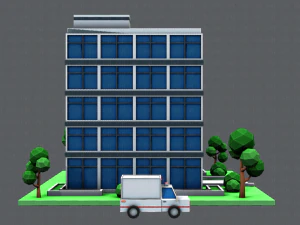 hospital building 3D Model