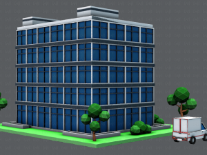 hospital building Modello 3D
