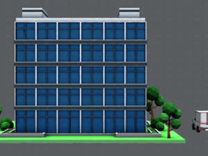 hospital building Modello 3D