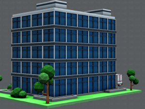 hospital building Modello 3D