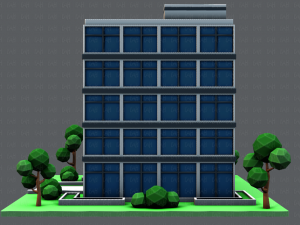 hospital building Modello 3D