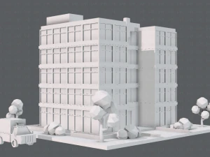 hospital building 3D Model