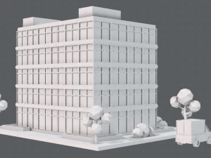hospital building 3D Model
