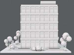 hospital building 3D Model