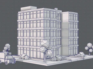 hospital building 3D Model