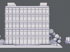 hospital building Modello 3D