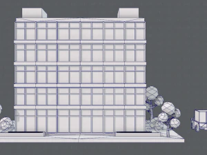 hospital building 3D Model