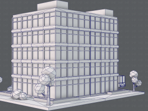 hospital building Modello 3D