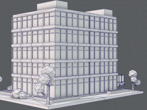 hospital building 3D Model