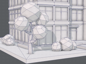 hospital building Modello 3D