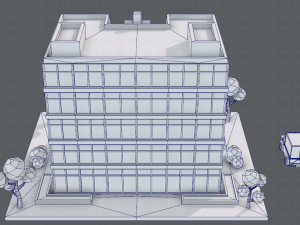 hospital building Modello 3D