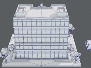 hospital building 3D Model