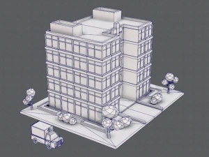 hospital building 3D Model