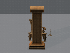 furniture set for game 3D Model