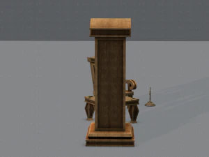 furniture set for game 3D Model