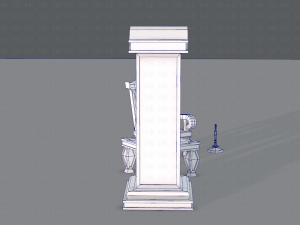 furniture set for game 3D Model