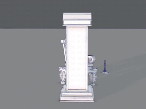 furniture set for game 3D Model