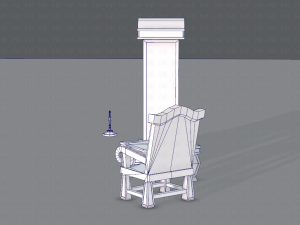furniture set for game 3D Model