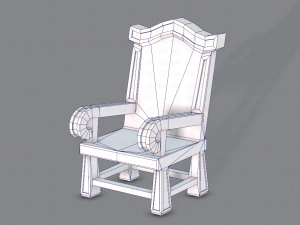 furniture set for game 3D Model