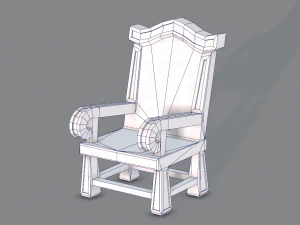 furniture set for game 3D Model