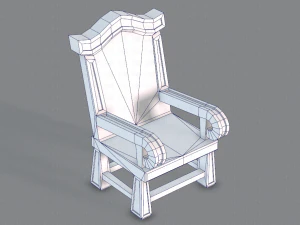furniture set for game 3D Model