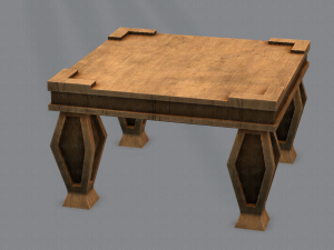 furniture set for game 3D Model