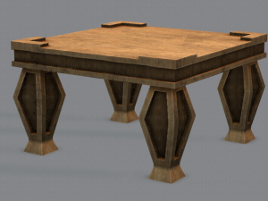 furniture set for game 3D Model