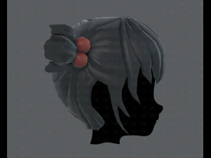 3d hair style for girl v15 3D Model