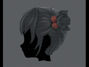 3d hair style for girl v15 3D Model