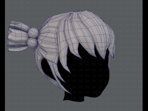 3d hair style for girl v15 Model 3D