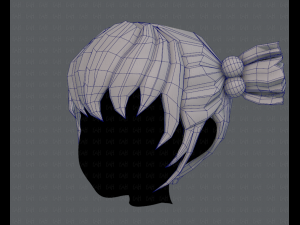 3d hair style for girl v15 Model 3D