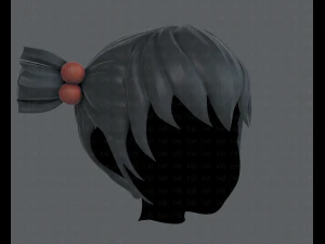 3d hair style for girl v15 3D Model