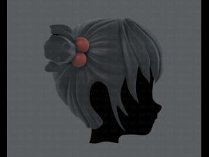 3d hair style for girl v15 Model 3D