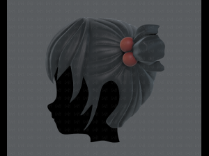3d hair style for girl v15 Model 3D