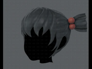 3d hair style for girl v15 3D Model