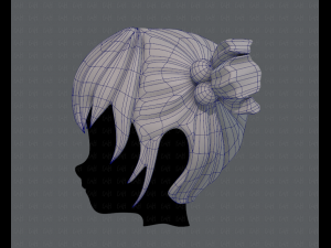 3d hair style for girl v15 Model 3D