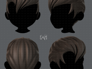 3d hair style for boy v10 3D Модель