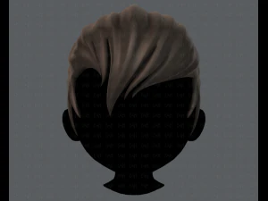 3d hair style for boy v10 3D Model