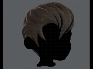3d hair style for boy v10 3D Model