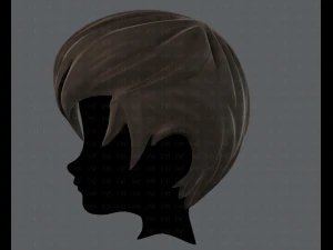 3d hair style for boy v10 3D Model
