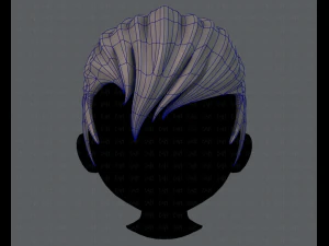 3d hair style for boy v10 3D Model